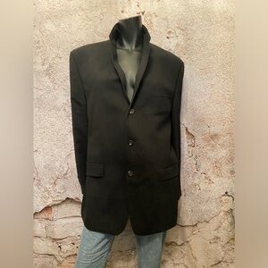 Chaps Ralph Lauren Unisex Black Wool Blazer 🇨🇦